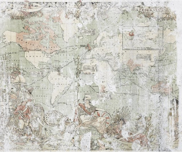 Komar Fototapete Vlies British Empire Multicolor B: 300 cm, H: 250 cm - Bild 1