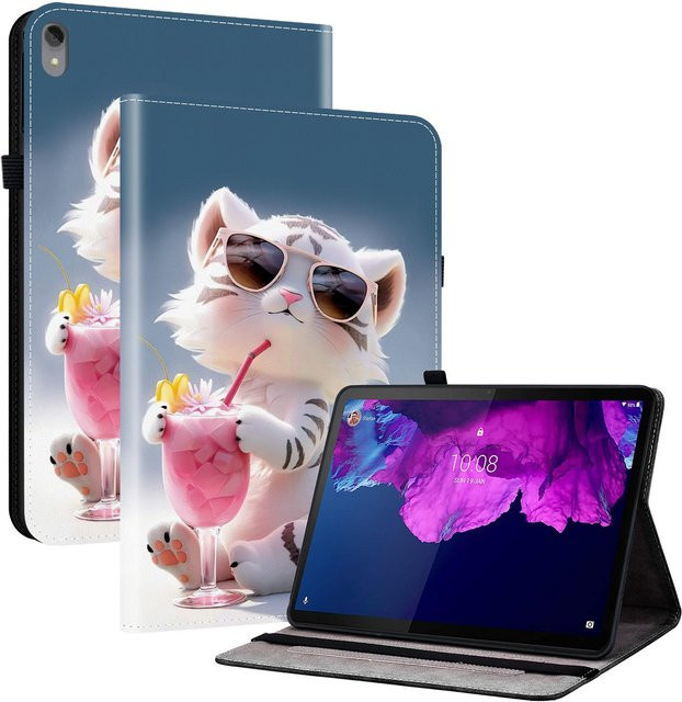 Lederhülle für Lenovo IdeaPad Tablet in Blau - Bild 1