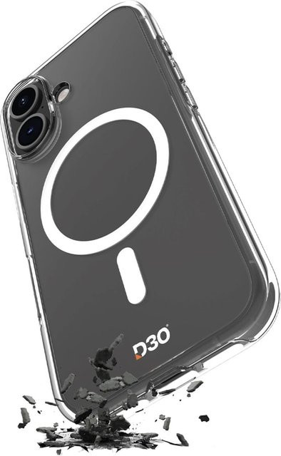 Impact Clear D3O Schutzhülle für Apple iPhone 16, Transparent - Bild 1