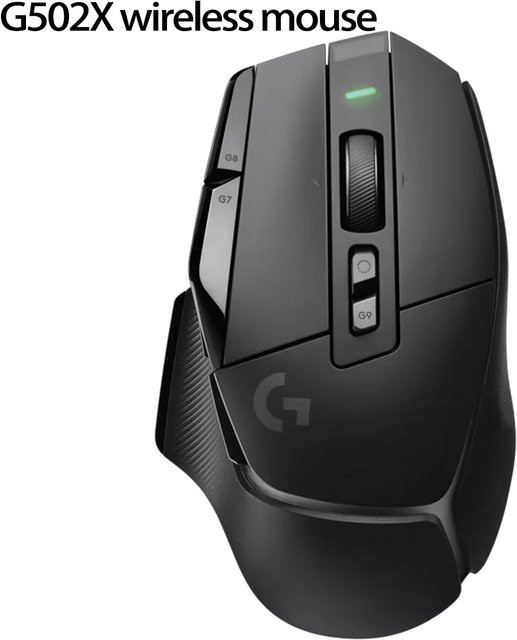 Logitech G502 X PLUS Lightspeed Gaming-Maus mit RGB-Beleuchtung und Hero 25K Sensor in Schwarz - Bild 1