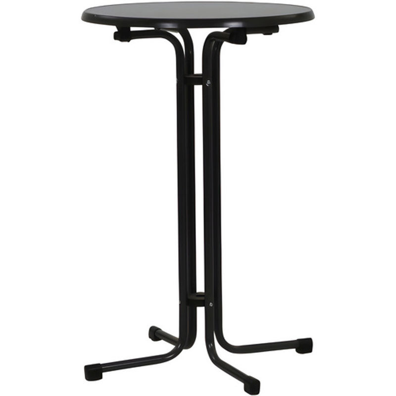 MFG FREIZEITMÖBEL Stehtisch mit Sevelit-Tischplatte und klappbarem Stahlrohrgestell, Durchmesser: 70 cm, Höhe: 110 cm - Bild 2