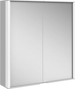 Keuco Spiegelschrank Royal Match si-elox in Silber mit 2 Drehtüren, H x B x T: 65 x 70 x 16 cm - Bild 1