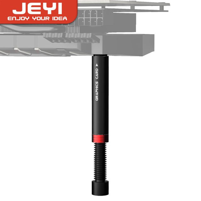 JEYI IBrace-8 Universal Grafikkarte Halterung GPU Unterstützung für Desktop PC in Schwarz - Bild 1