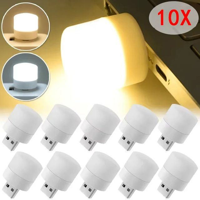 20er Set Mrgabwte Mini USB LED Nachtlicht in Warm Weiß zum Lesen und zum Augenschutz - Bild 1