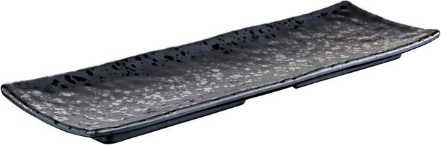 APS Tablett GLAMOUR aus Melamin, schwarz, rechteckig, B: 11 cm, T: 37 cm, H: 2,5 cm - Bild 1