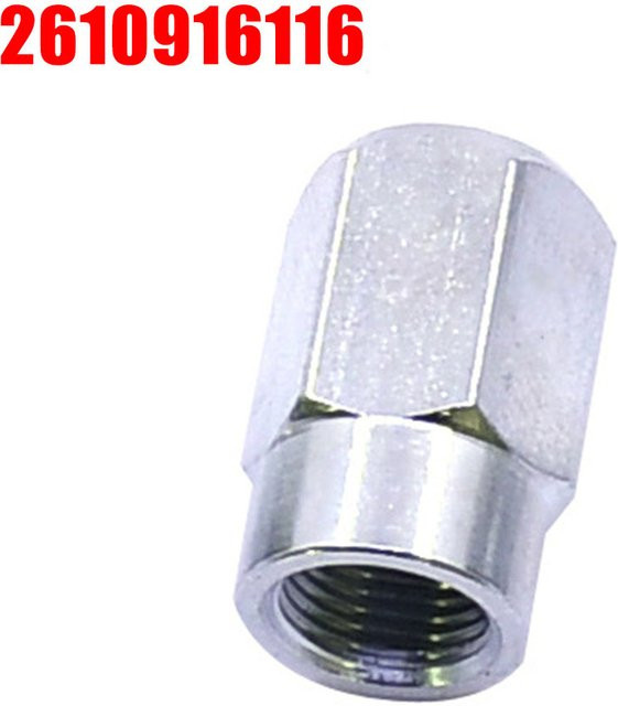 Bosch Antriebsmutter Adapter 16mm für Flexwelle und Drehwerkzeuge, Ersatzkappe in Silber, kompatibel mit Bosch 2610916116 - Bild 1
