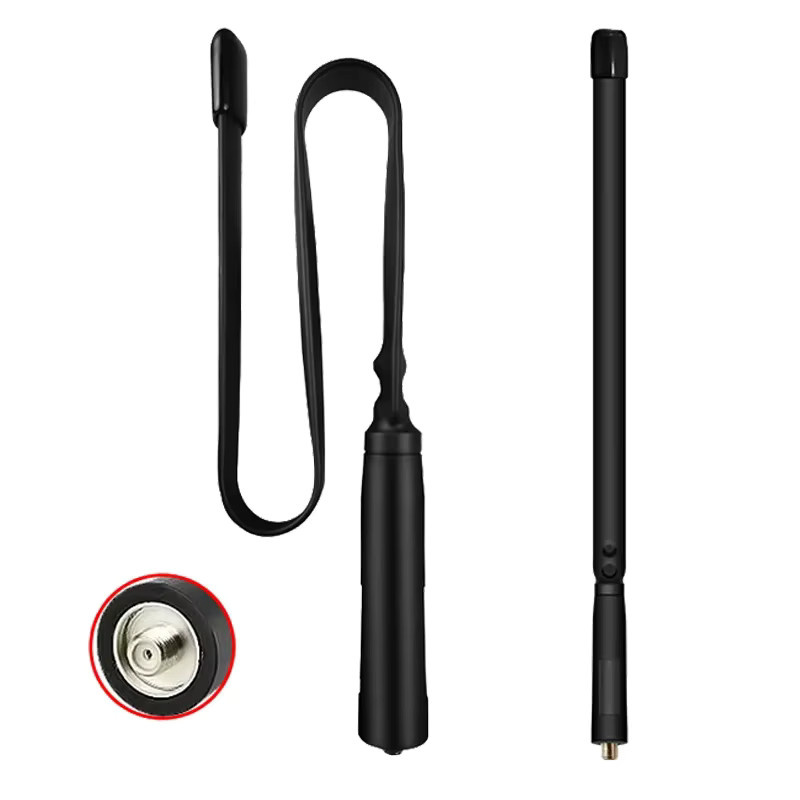 Baofeng 2026 CS Taktische Antenne für UV-68 PRO MAX/UV9R Plus, Faltbar, Dual-Band Ham Radio Zubehör mit SMA-Buchse, Schwarz - Bild 3