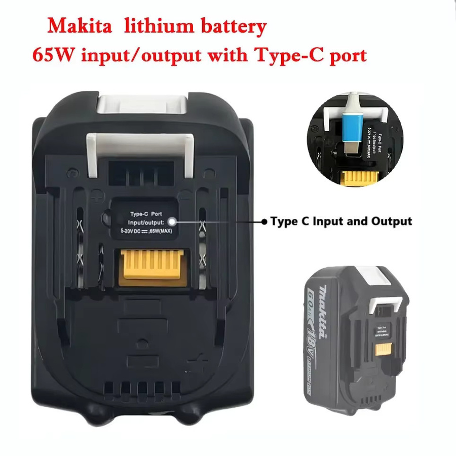 Makita 18V Akku in Schwarz für BL1830B BL1850B BL1850 BL1840 BL1860 BL1815 mit 6Ah - Bild 6