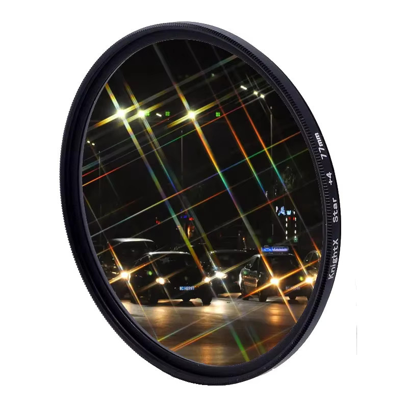 KnightX Star Filterlinse für Canon Sony Nikon in Schwarz mit 4 6 oder 8 Zeilen - Bild 2