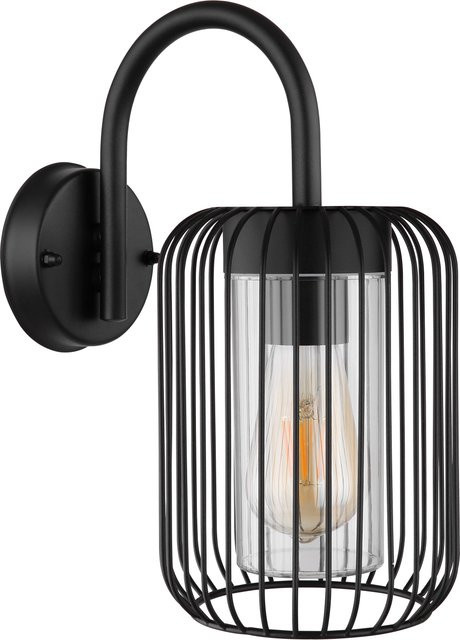 GLOBO Lighting Außenleuchte NINA aus Edelstahl in Schwarz matt, IP44, E27 - Bild 2