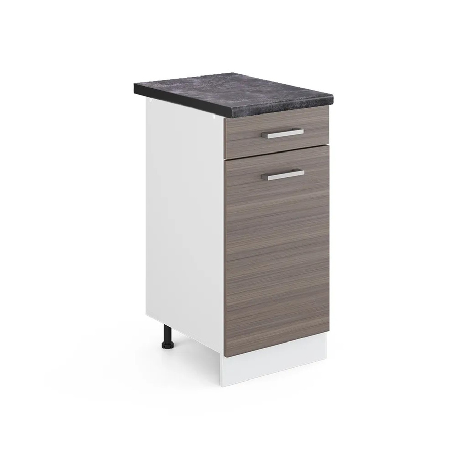 Vicco Küchenunterschrank R-Line Schubladenschrank in Grau, Weiß und Anthrazit, Breite: 40 cm - Bild 2