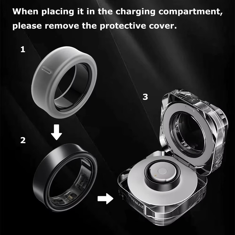 Samsung Smart Ring Schutzhülle, Silikon, transparent, Unisex - Bild 3