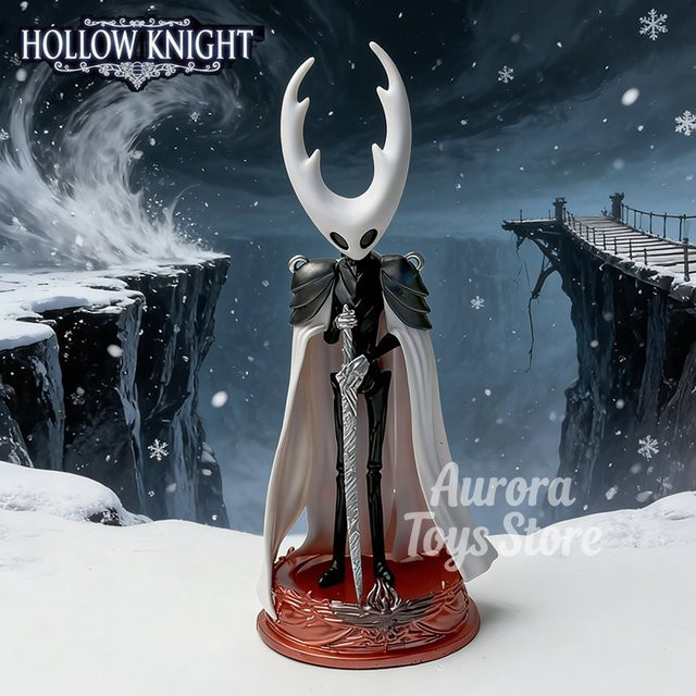 Bandai Hollow Knight König Anime-Figur aus PVC in Schwarz und Weiß, Höhe: 24 cm - Bild 1