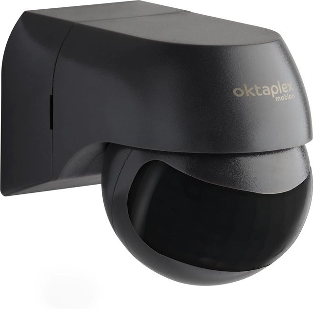 Oktaplex Lighting Infrarot Bewegungsmelder 230V IP44 in Schwarz - Bild 1