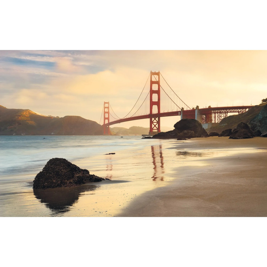 Komar Fototapete Vlies Golden Gate, Multicolor, B: 400 cm, H: 250 cm - Bild 2