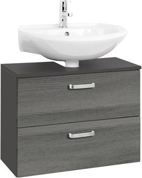 HELD MÖBEL Waschbeckenunterschrank Bologna in Grau und Mehrfarbig, B/H/T: 70 x 54 x 35 cm - Bild 1