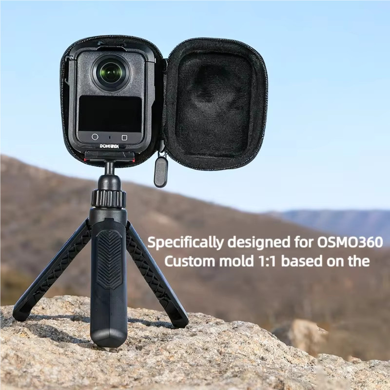 Ronkoen Mini Schutztasche für DJI Osmo360, Wasserdichte Aufbewahrungsbox in Schwarz - Bild 3