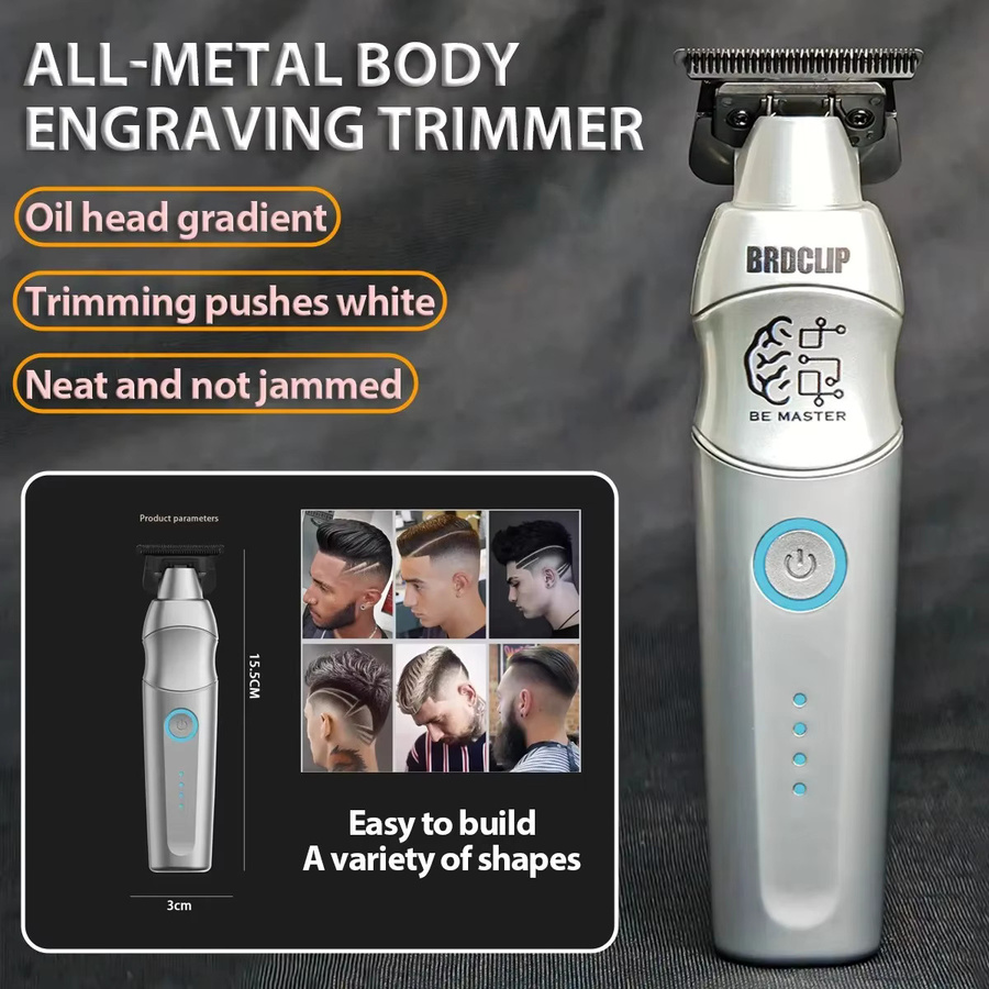 BRDCLIP Haarschneider TF-617 Herren, Silver - Bild 3