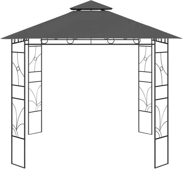 vidaXL Pavillon Anthrazit B: 300 cm, T: 300 cm, H: 270 cm - Bild 1