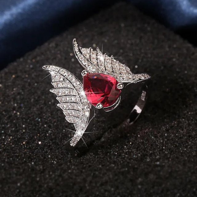 YIRAN Ringe, Messing, Gold, Zirkonia, Damen - Bild 1
