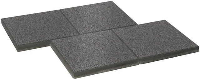 Diephaus Terrassenplatte Mirador in Schwarz mit Marmoroptik, armiert, B/T/H: 40 x 40 x 4 cm - Bild 1