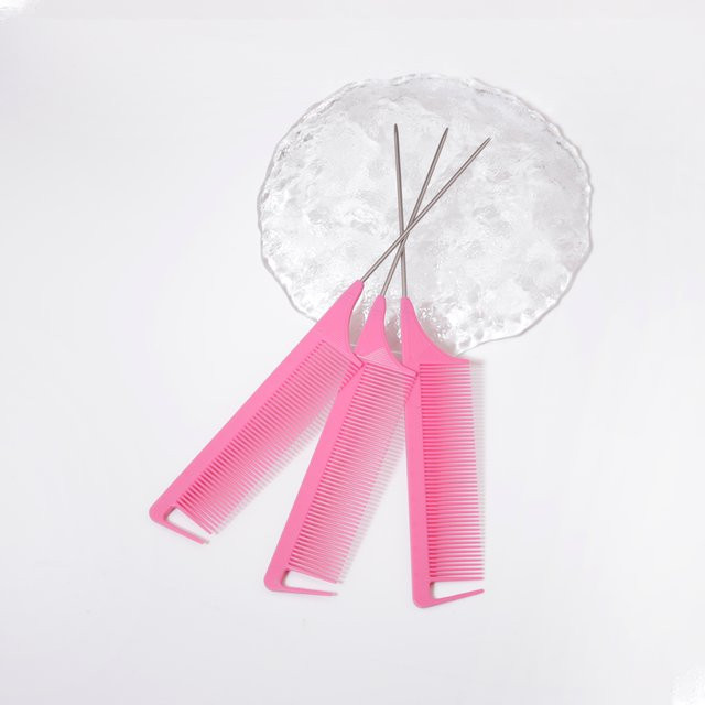 3 Metall-Nadelmäusekamm-Set mit Skalen, Haarstyling-Kämme für Echthaarperücken - Bild 1