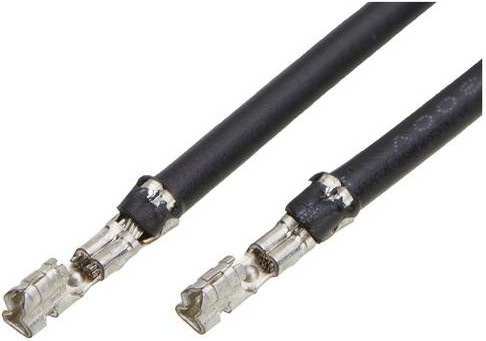 Molex Crimpkontakt mit Litze 219676-1124 in Schwarz und Silber - Bild 1