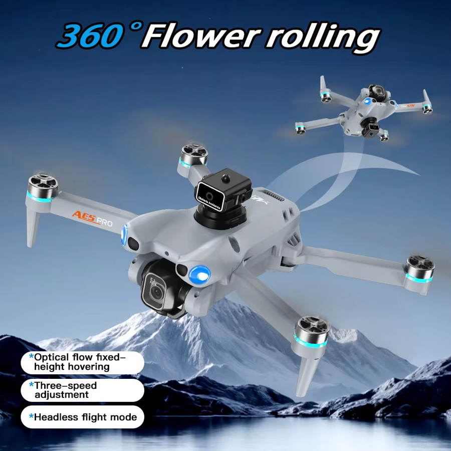 Professionelle AE5 GPS MAX Drohne mit 8K HD-Nachtsicht, 5G WiFi und Laserbarrierevermeidung, klappbarer Quadrocopter von BOALZETD - Bild 5