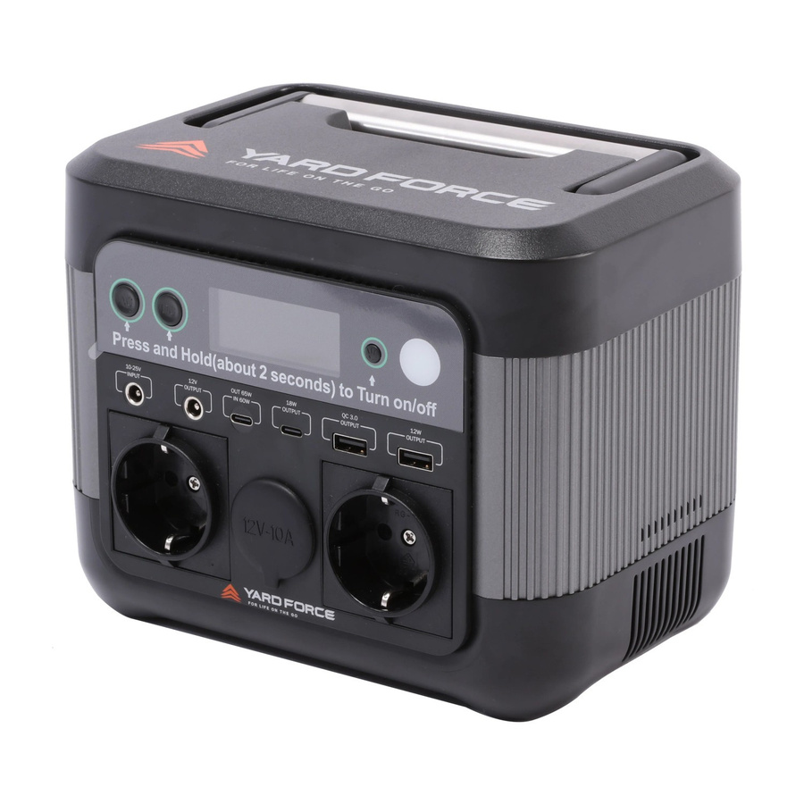 Yard Force Power Station LX PS300 mobile Stromversorgung in Schwarz mit 300 W - Bild 2