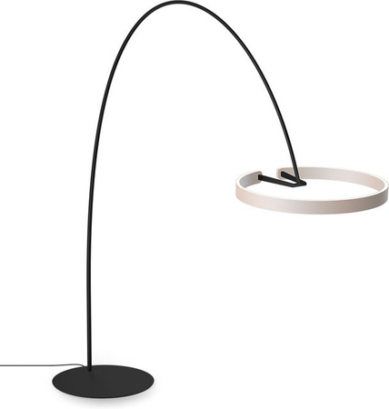 Occhio Mito Largo LED-Bogenleuchte in Schwarz Matt und Gold Matt mit dimmbarer x-tra warm LED (2200K - 3500K)