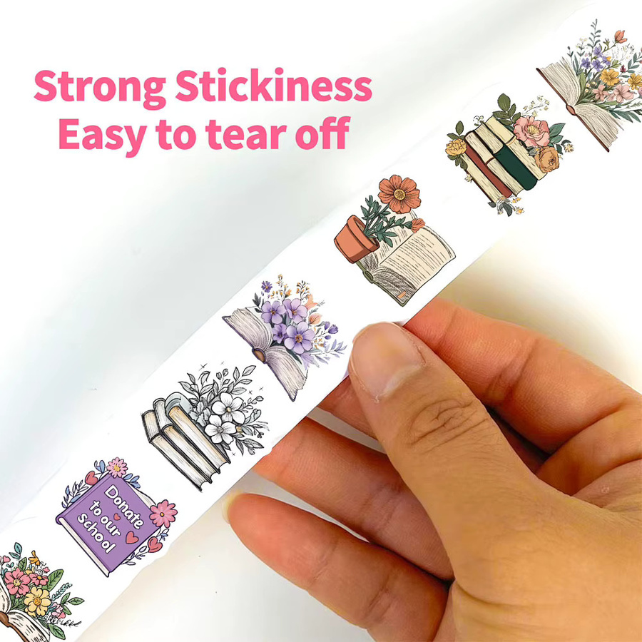 500 Stück Ästhetische Blumen Aufkleber Set mit Botanischen Motiven, Wasserdichte Dekorative Sticker für Notebooks, Laptops und DIY-Geschenke, Mehrfarbig - Bild 2