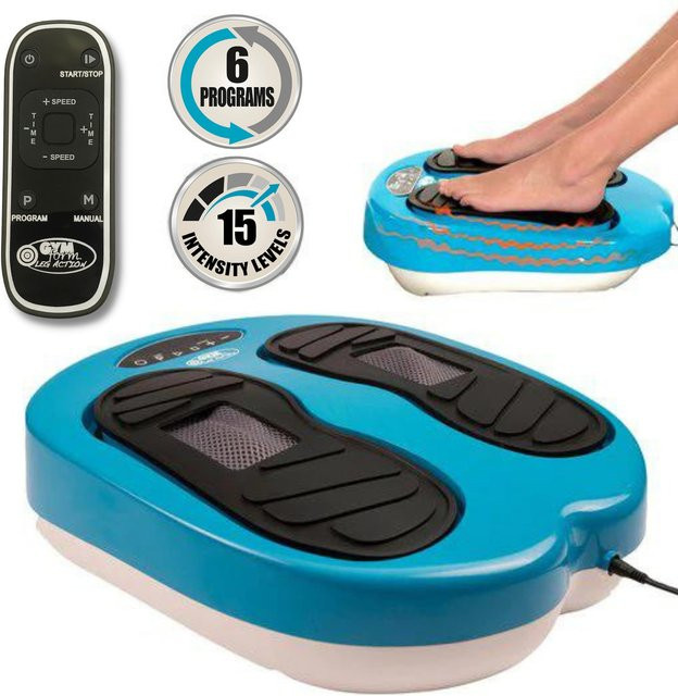 Gymform Shiatsu Fußmassagegerät und Beinmassagegerät Leg Action in Blau - Bild 1
