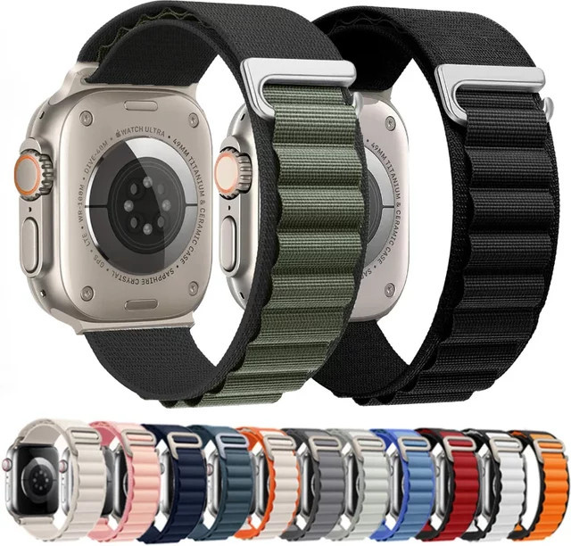YIBEIZHI Uhrenarmband Nylon, Schwarz, Unisex - Bild 1