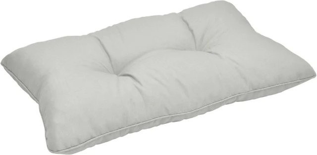 Beautissu Xluna Loungekissen Rücken Hellgrau B: 70 cm, H: 40 cm, T: 12 cm - Bild 1