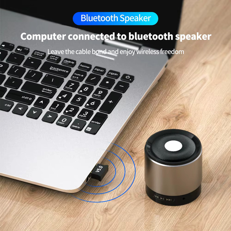 Mrgabwte USB Bluetooth 5.0 Adapter als Sender und Empfänger für Computer und Laptop - Bild 3