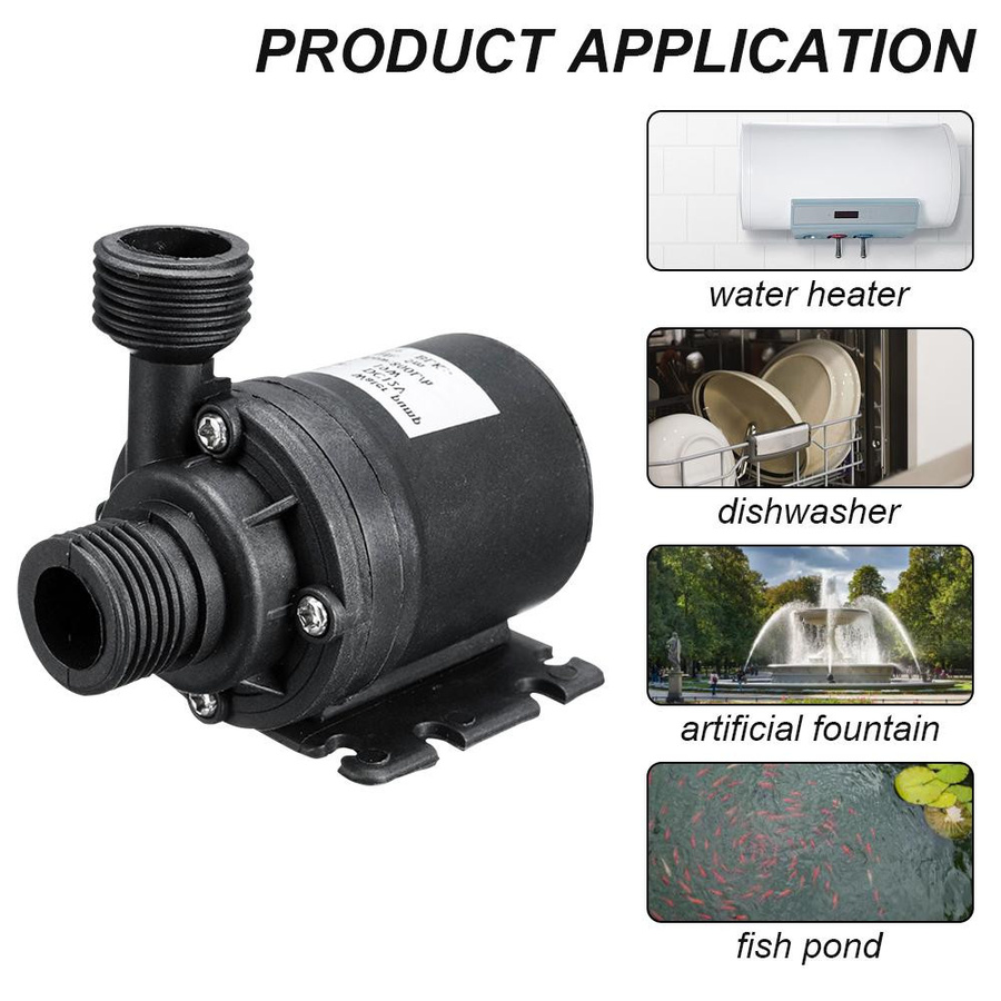 Timeless Home Solar-Wasserpumpen-Set 50W in Schwarz mit 800 l/h Fördermenge und bürstenlosem Tauchmotor für Fischteich und Gartenbrunnen - Bild 5