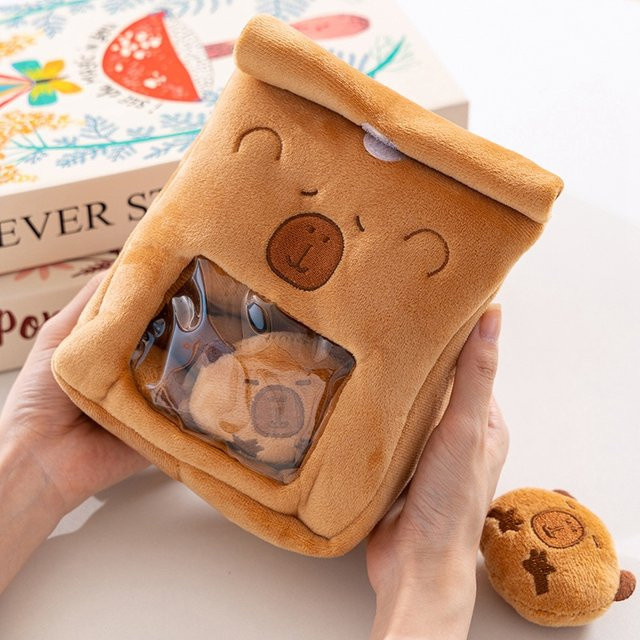 Molutian Capybara Snacks Puppe, Plüsch Spielzeug, Braun - Bild 1