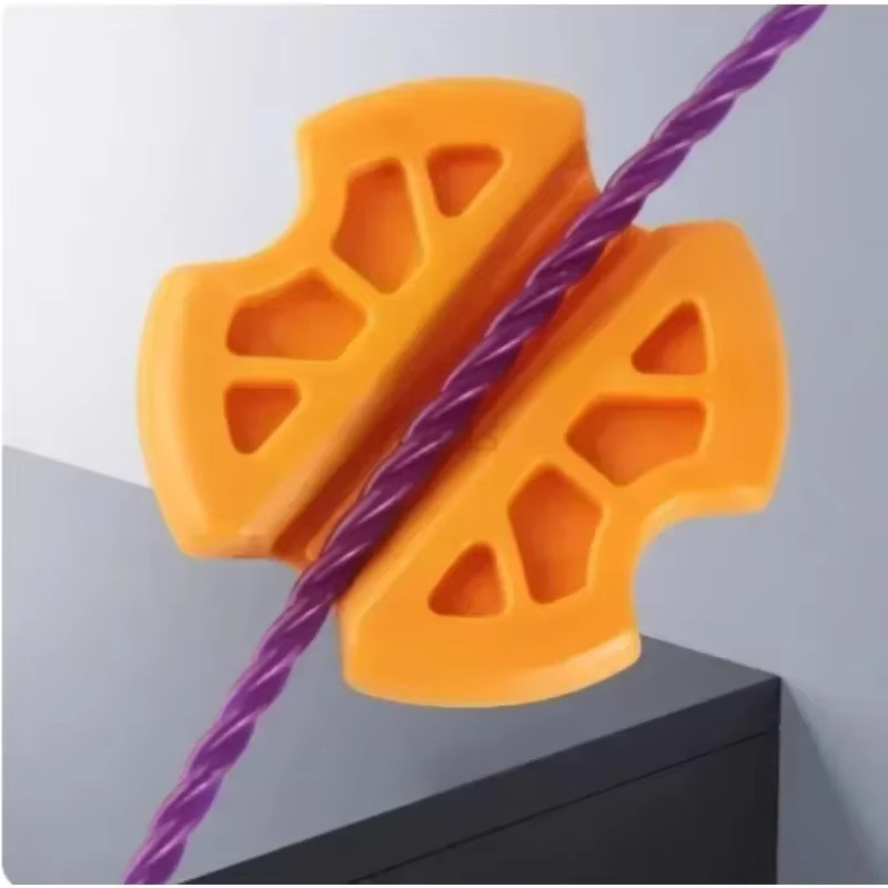 Tragbare Drahtziehmaschine mit Gummi-Fadenhalterung und Antirutschklemme für Elektriker in Orange - Bild 2