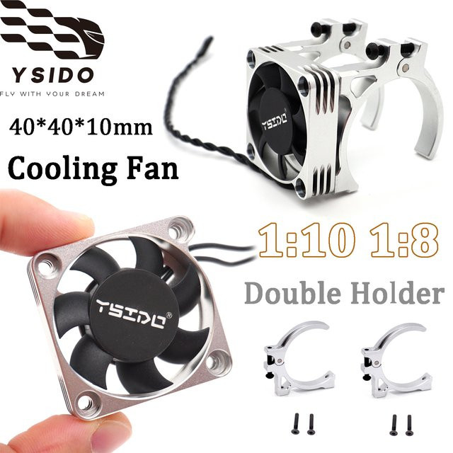 YSIDO Motor Metall Lüfter Doppelhalter Set, Grau, Zubehör - Bild 1