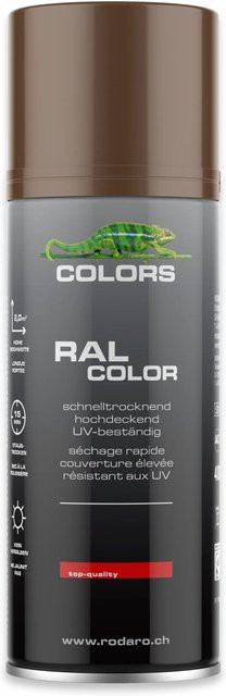 COLORS Sprühlack für Holz in Nussbraun RAL8011 Glanz, 400ml - Bild 1