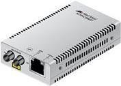 Allied Telesis Medienkonverter AT MMC2000/ST, 1GbE, RJ-45 zu ST Multi-Mode, 850 nm, Silber - Bild 1
