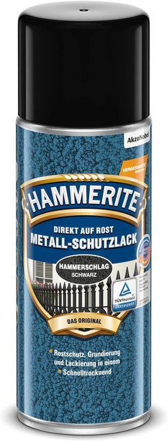 Hammerite Metall-Schutzlack-Spray Schwarz Hammerschlag 400 ml - Bild 1