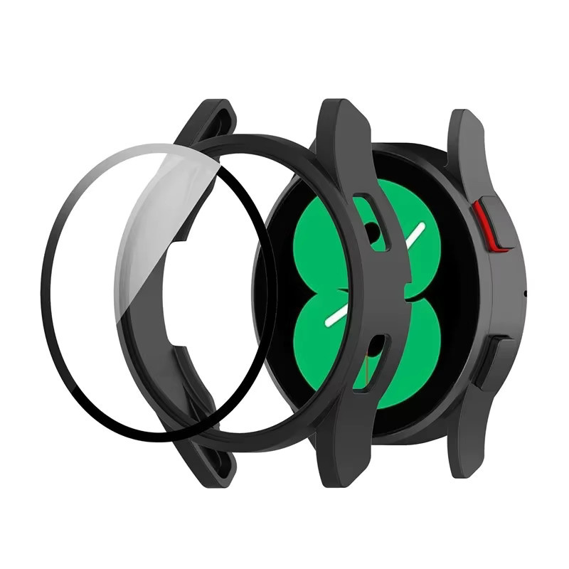 Samsung Galaxy Watch 4 Zubehör, Hülle und Displayschutzfolie, PC, transparent, 40 mm, 44 mm, Unisex - Bild 2