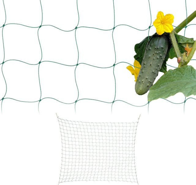 Relaxdays Ranknetz 2er Set aus Polyethylen in Grün für Garten und Gewächshaus, Breite: 360 cm, Höhe: 180 cm - Bild 1