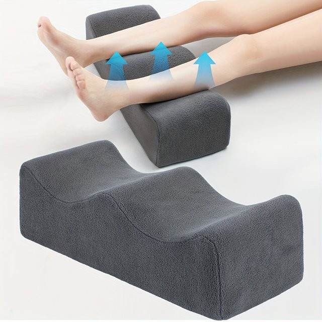 LIUSHADUOLA Beinkissen aus Memory Foam als Keilkissen zum Schlafen im Bett oder auf dem Sofa, erhältlich in Braun und Grau - Bild 1
