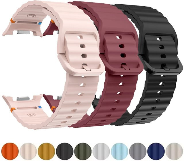 Samsung Uhrenarmband Silikon, Schwarz, Unisex - Bild 1