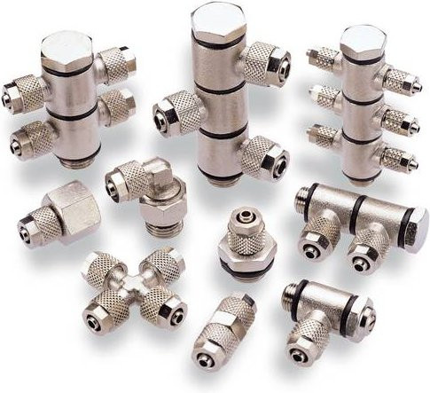 IMI Norgren Schnellverschraubung 24K510618 in Silber, Druckbereich -0,9 bis 10 bar - Bild 1