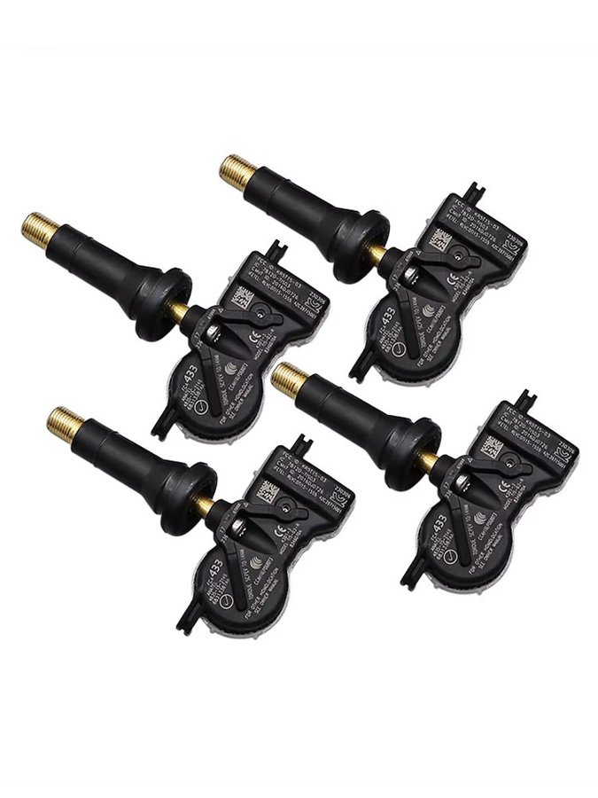 4er-Set GANGLE Reifendrucksensor TPMS 433MHz für Jeep Compass, Grand Cherokee und Renegade, Farbe: Schwarz - Bild 3