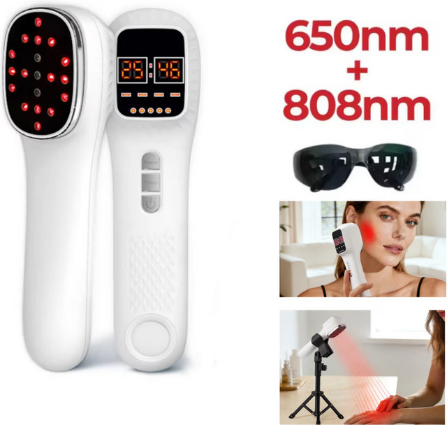 Jitesy Lasertherapiegerät, 3*808nm Infrarot, Handgehalten mit Ständer - Bild 1
