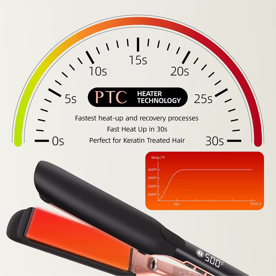 RUCHA Haar Glätter, Keratin Behandlung, 500°F - Bild 4
